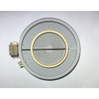 Конфорка для стеклокерамической плиты Indesit, Ariston D=250mm 2500/1100W 10.53216.004